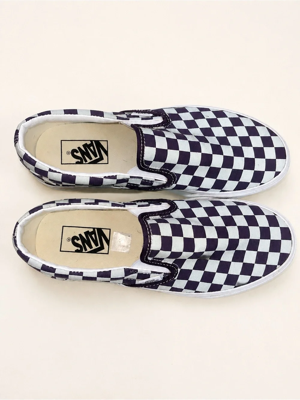 Vans Checkerboard Platform Slip-On Sneakers - Black & White - Picture 5 of 5